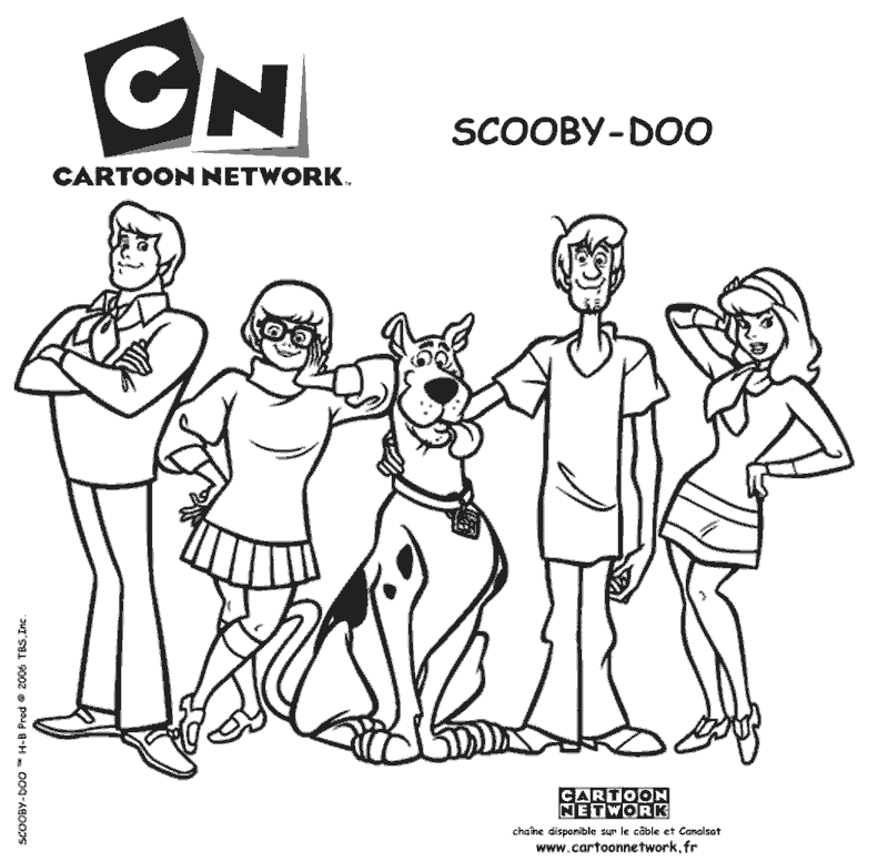 scooby doo car Colouring Pages