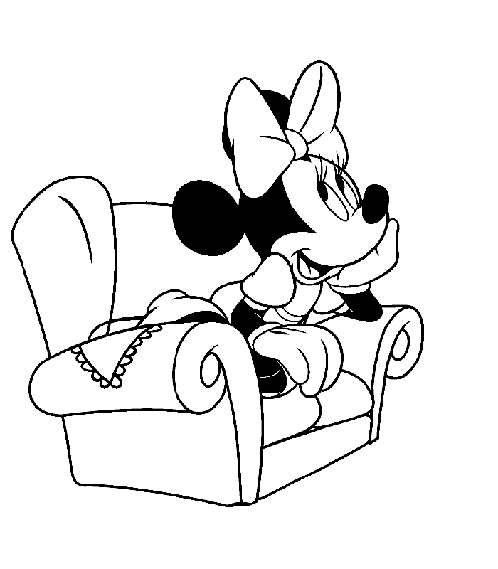 Minnie Mouse Coloring Page | Uncategorized | Printable Coloring Pages