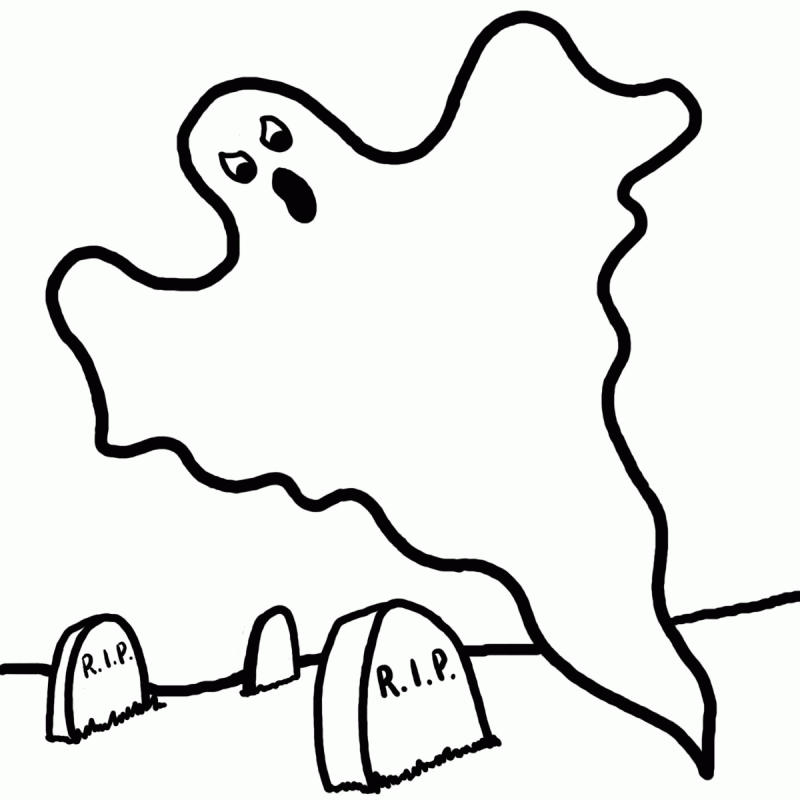 Ghost Coloring Pages Print - HD Printable Coloring Pages
