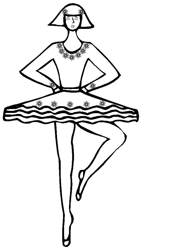 the ballerina Colouring Pages (page 2)