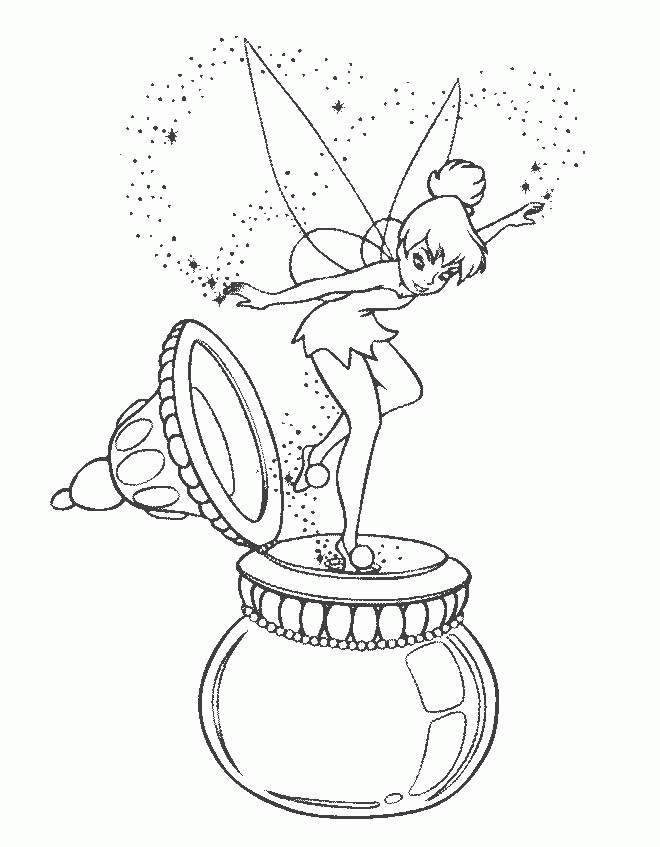 TinkerBell Coloring Pages (11) | Coloring Kids