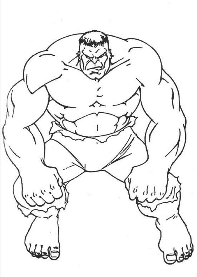 Coloring Pages Of Hulk 9 | Free Printable Coloring Pages
