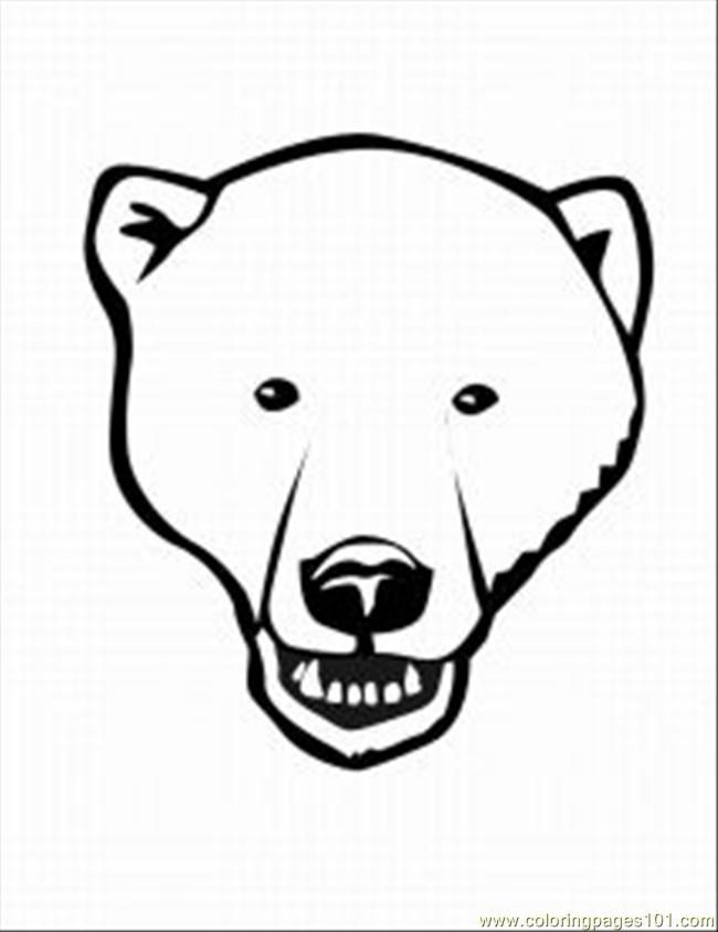 Coloring Pages Polar Bear 5 Med (Cartoons > Little Polar Bear