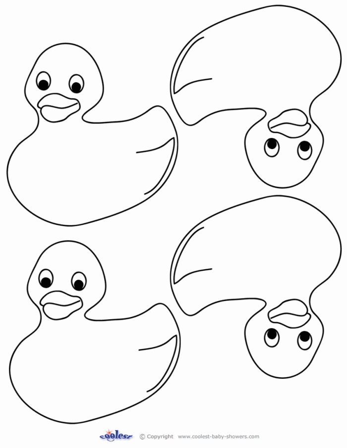 Rubber Duck Coloring Pages Printable | 99coloring.com