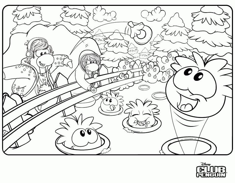 coloring pages of club penguin : Printable Coloring Sheet ~ Anbu