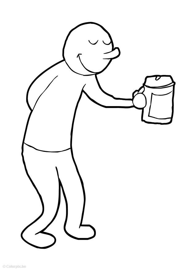 Coloring page collect money - img 14740.