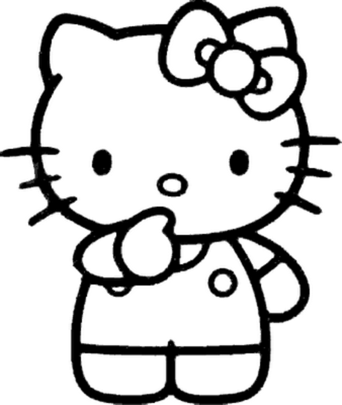 Pix For > Kitty Clip Art Black And White
