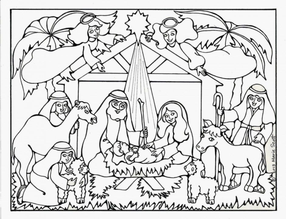 Nativity Coloring Sheets Coloring Pages For Boys 2014 Dr Odd 30425