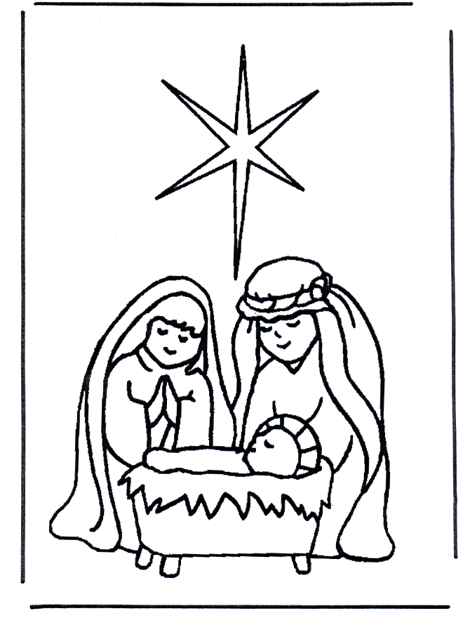 Jesus in crib - Christmas