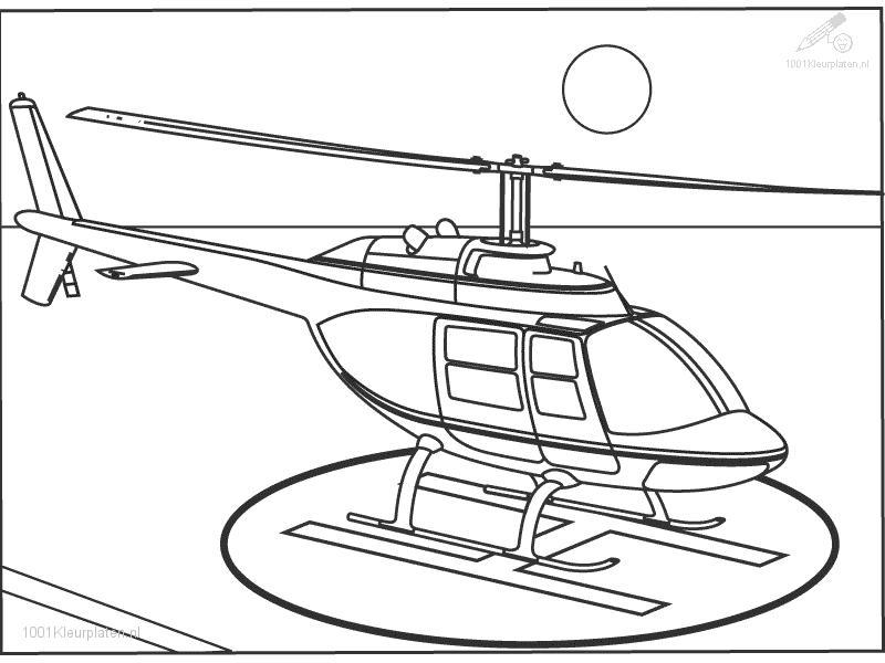 Excitement And Fun With Helicopter Coloring Pages
