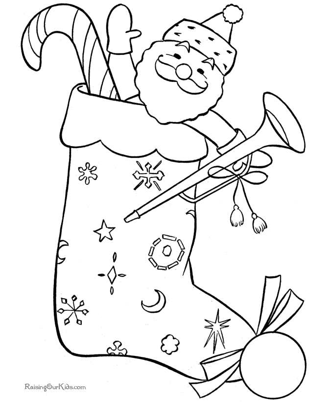 Christmas Coloring Pages For Kids | Free Christmas Coloring Pages