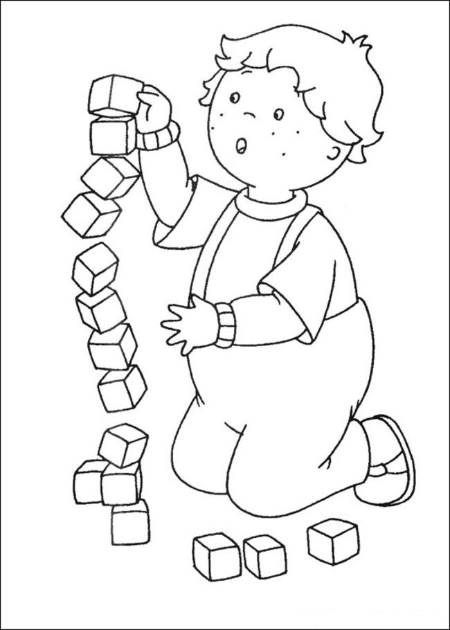 Caillou Coloring Pages Online - Picture 27 – Free Printable