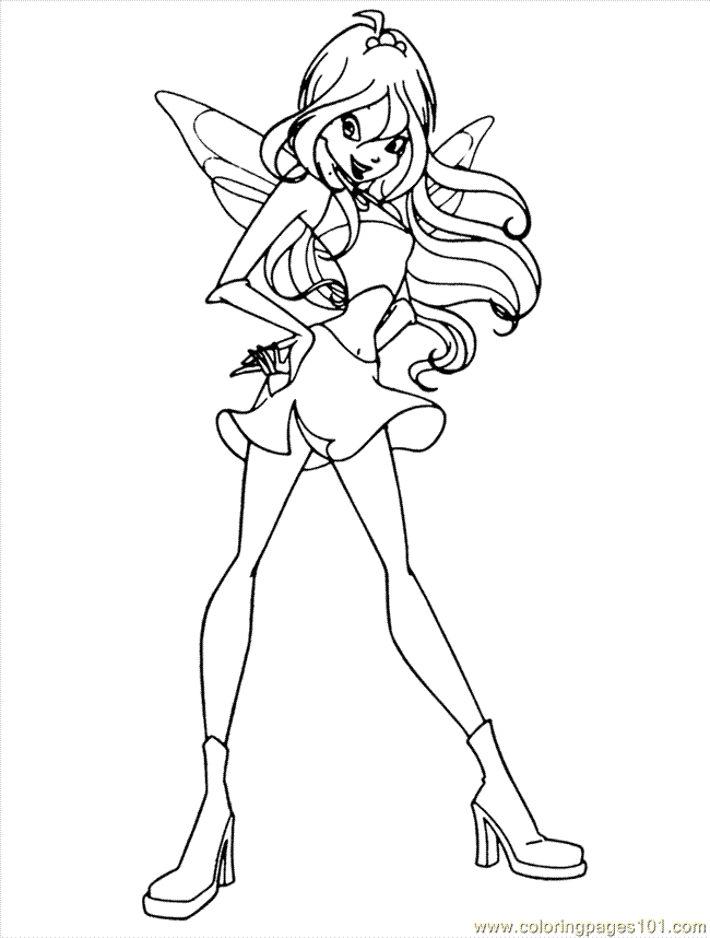 Coloring Pages Winx Club 0012 (Cartoons > Winx Club) - free