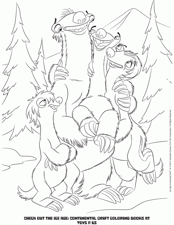 Click here for Ice Age Coloring pages! | Ice Age