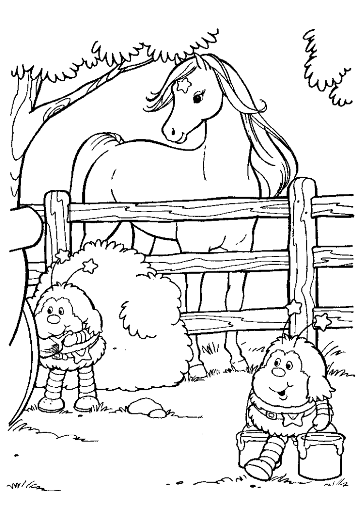 Rainbow Brite Coloring Pages for Kids- Free Printable Coloring Pages