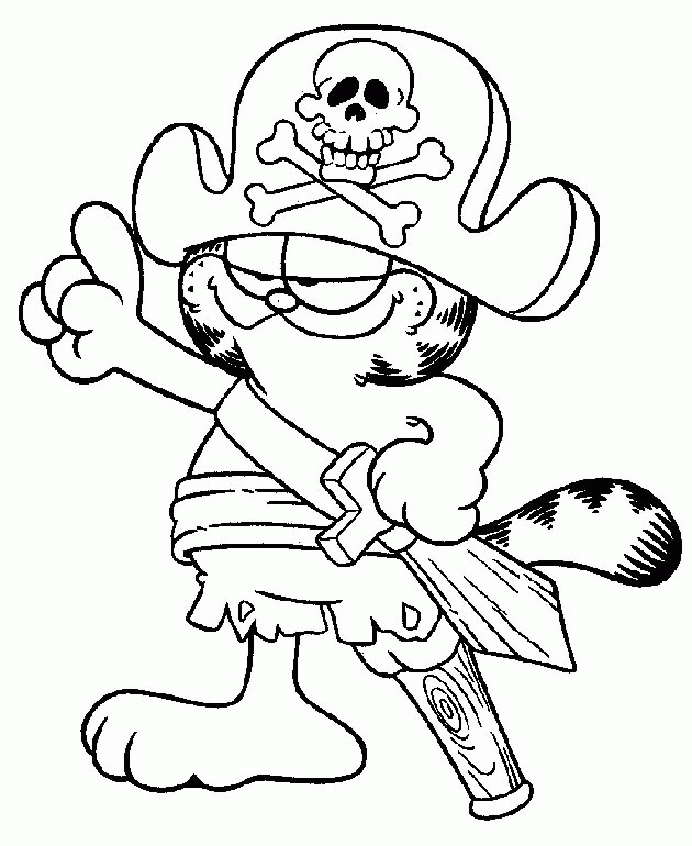 Garfield Scout Coloring Page