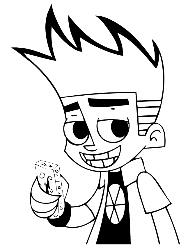 Johnny test girl Colouring Pages