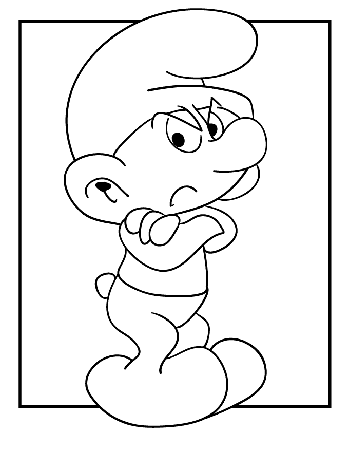 Download Smurfs Coloring Pages At 550 X 710 Resolution