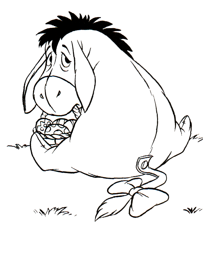 Eeyore Easter - Winnie The Pooh Coloring Pages : Coloring Pages