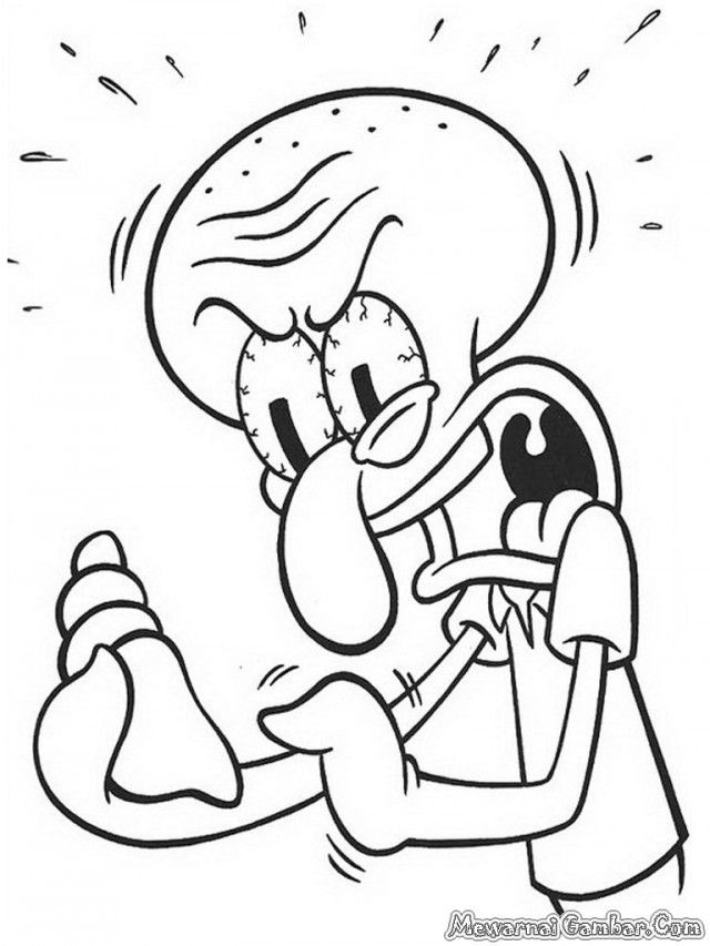 Gallery For Mr Krabs From Spongebob Squidward Coloring Pages