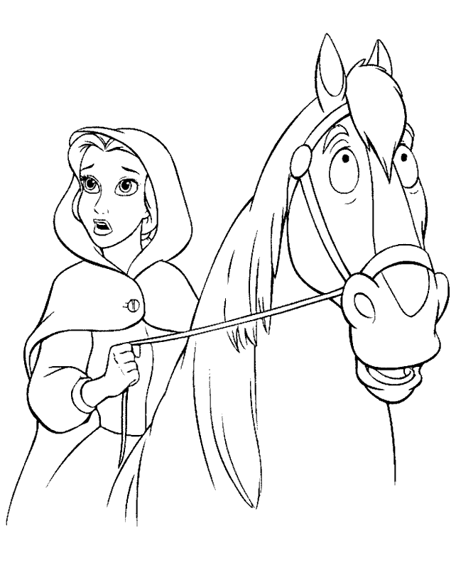 Coloring Page - Beauty and the beast coloring pages 19