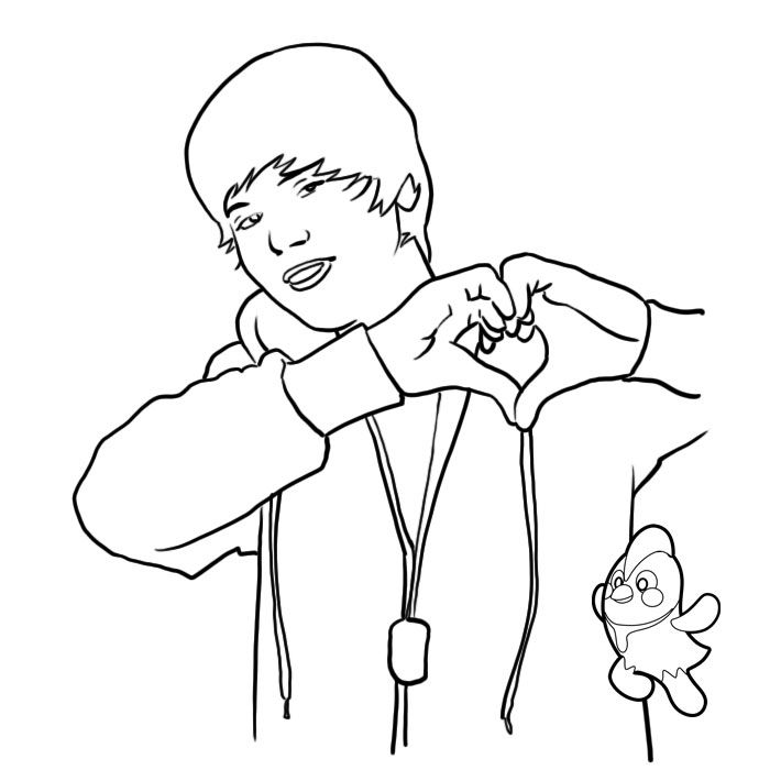 justin bieber in pages Colouring Pages