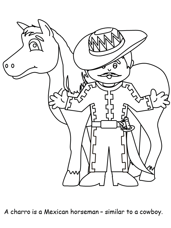 Printable Mexico 13 Countries Coloring Pages 