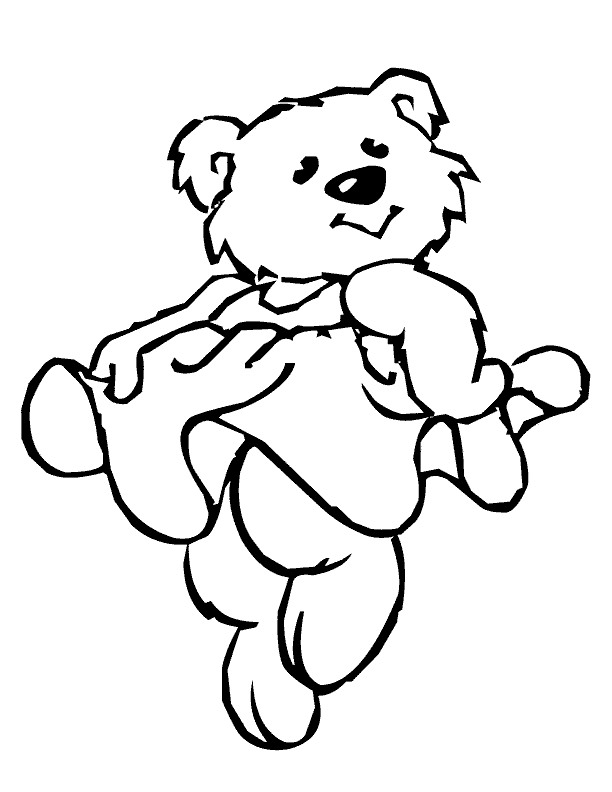 Bear Paw Colouring Pages