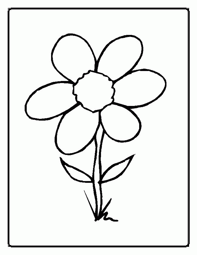 flower coloring pages for kids | Great Coloring Pages