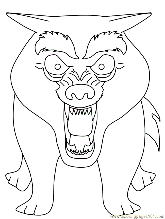 Coloring Pages Wolf (Mammals > Wolf) - free printable coloring