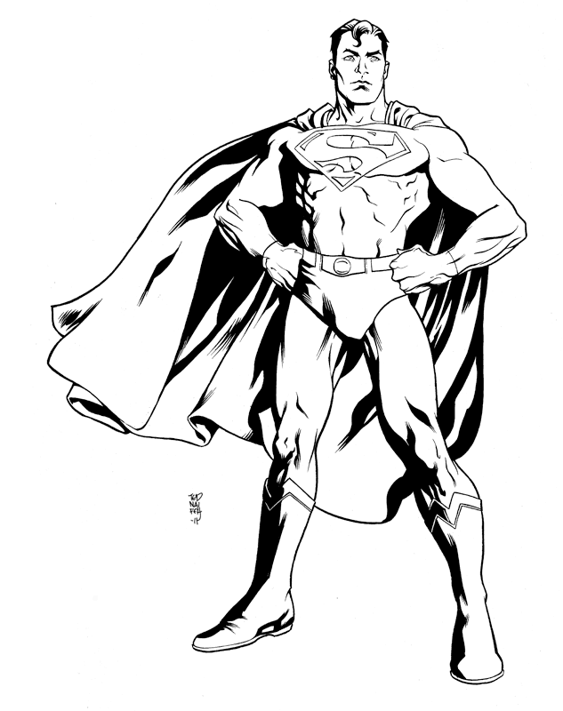 Man Of Steel Superman Coloring Pages