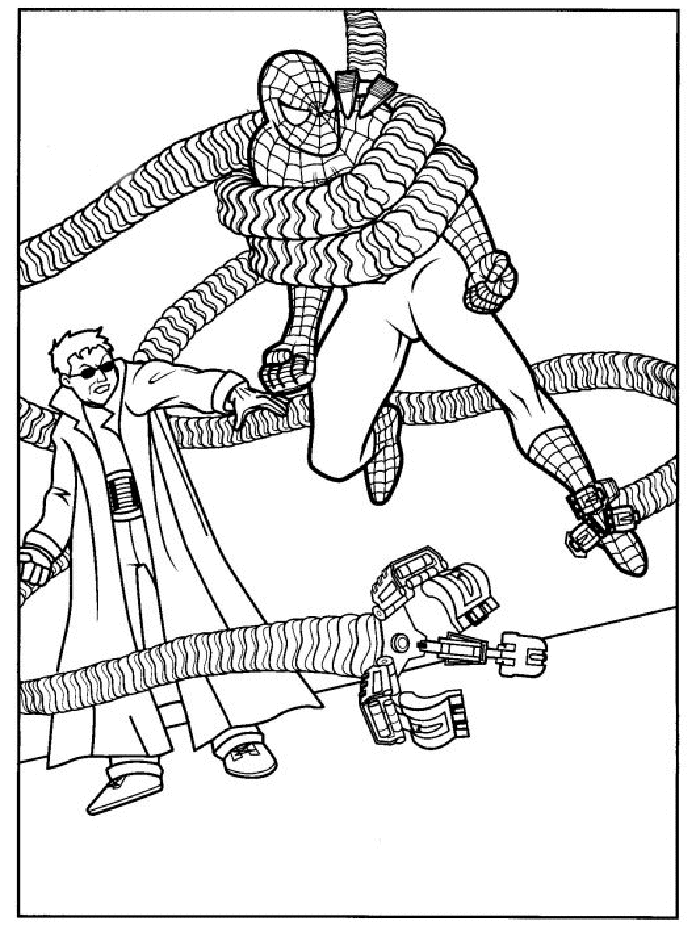 Coloring Pages Spiderman 01 | Cartoon Coloring Pages