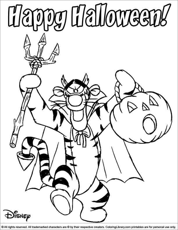 Halloween Disney Coloring Page Back To Halloween Disney Coloring