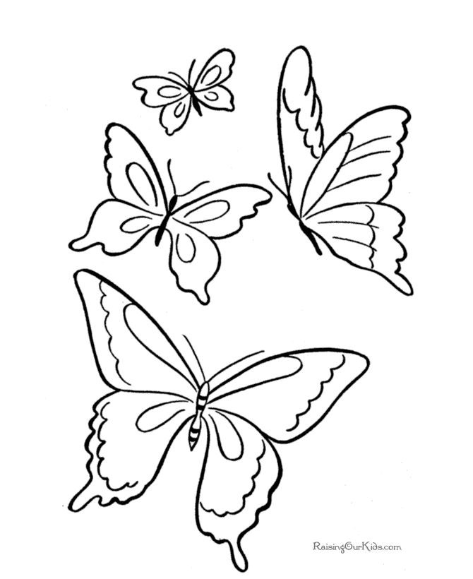 Butterfly Coloring Pages For Kids Printable 493 | Free Printable
