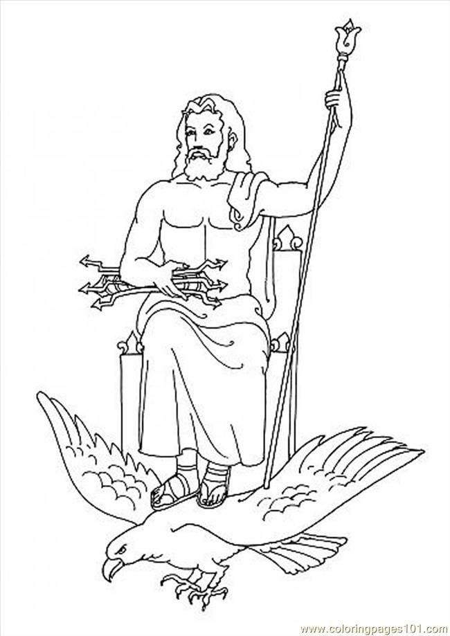 Coloring Pages Zeus Coloring Page Source 3gs (Countries > Greece