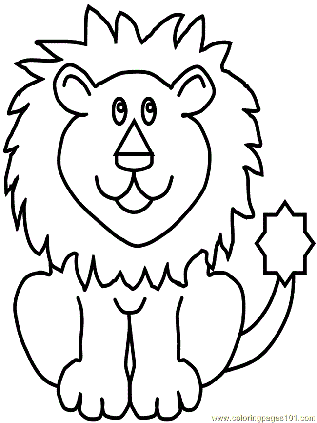 Pix For > Cartoon Lion Coloring Pages
