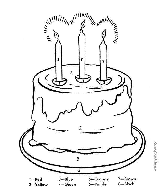 Color by Number coloring pages 002