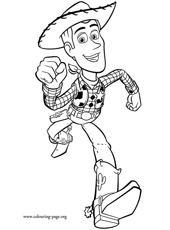 Toy Story - Woody coloring page