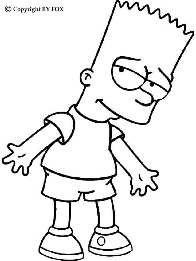BART coloring pages - Bart Simpson