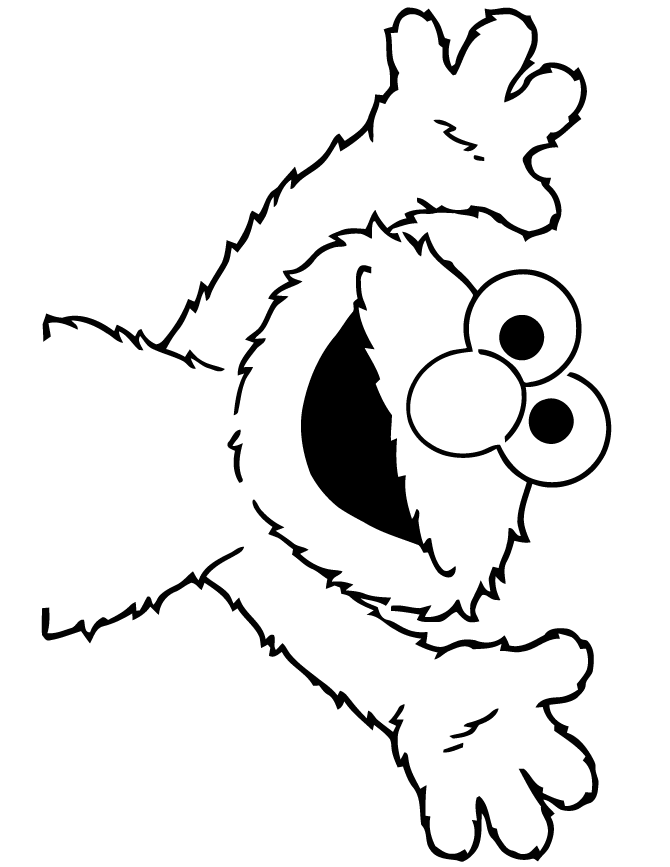 Elmo For Toddlers Coloring Page | HM Coloring Pages