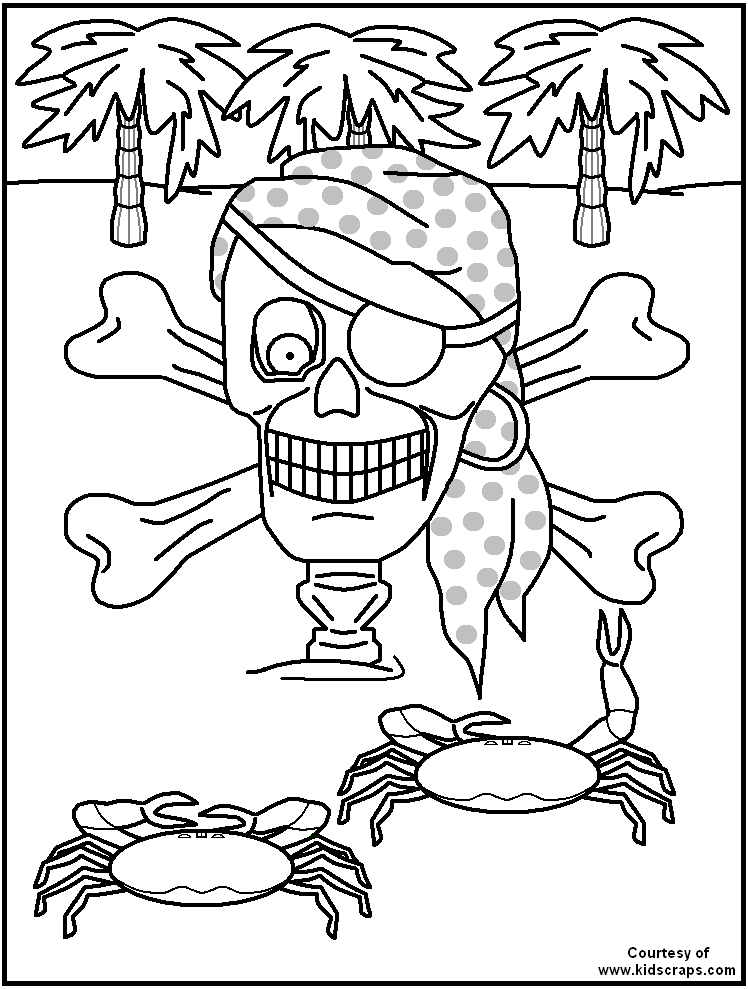FREE Printable Pirate Coloring Pages - great for kids, teachers