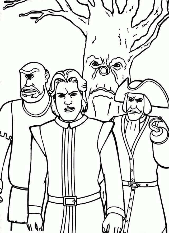 Download Prince Charming And His Troops In Shrek Coloring Pages Or