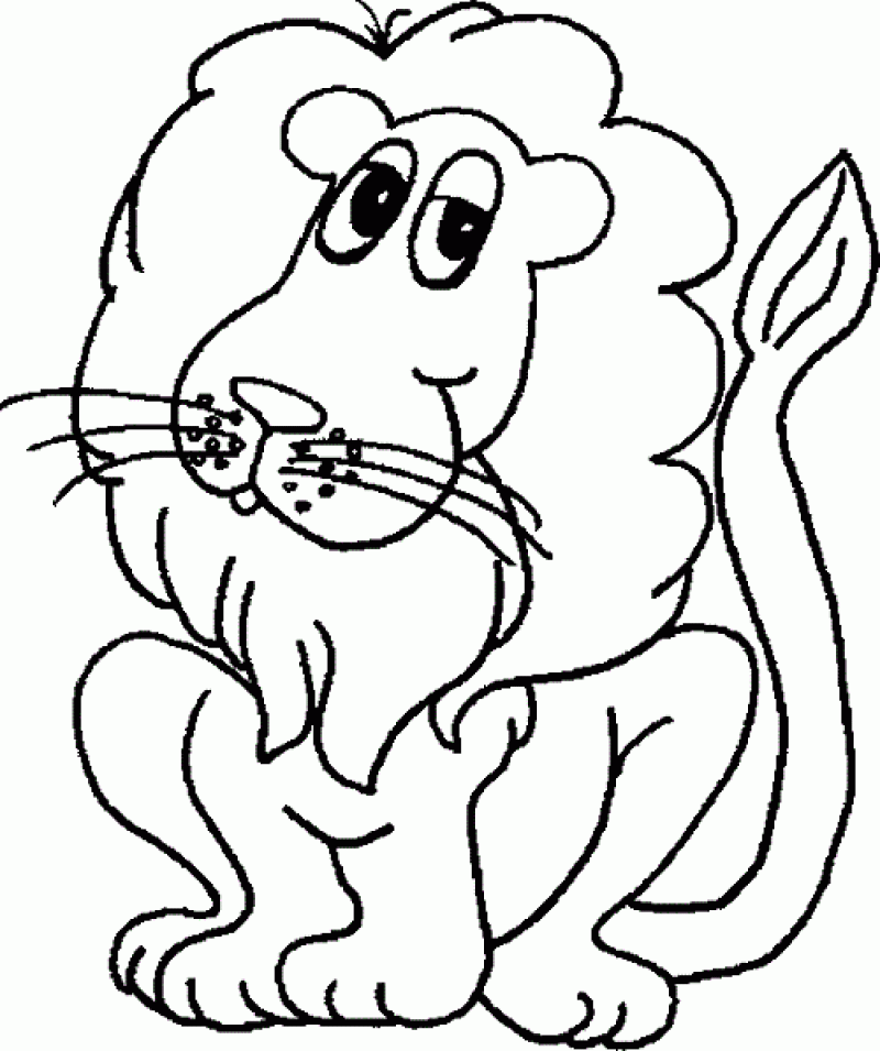 Coloring Pages Lion For Kids - Kids Colouring Pages