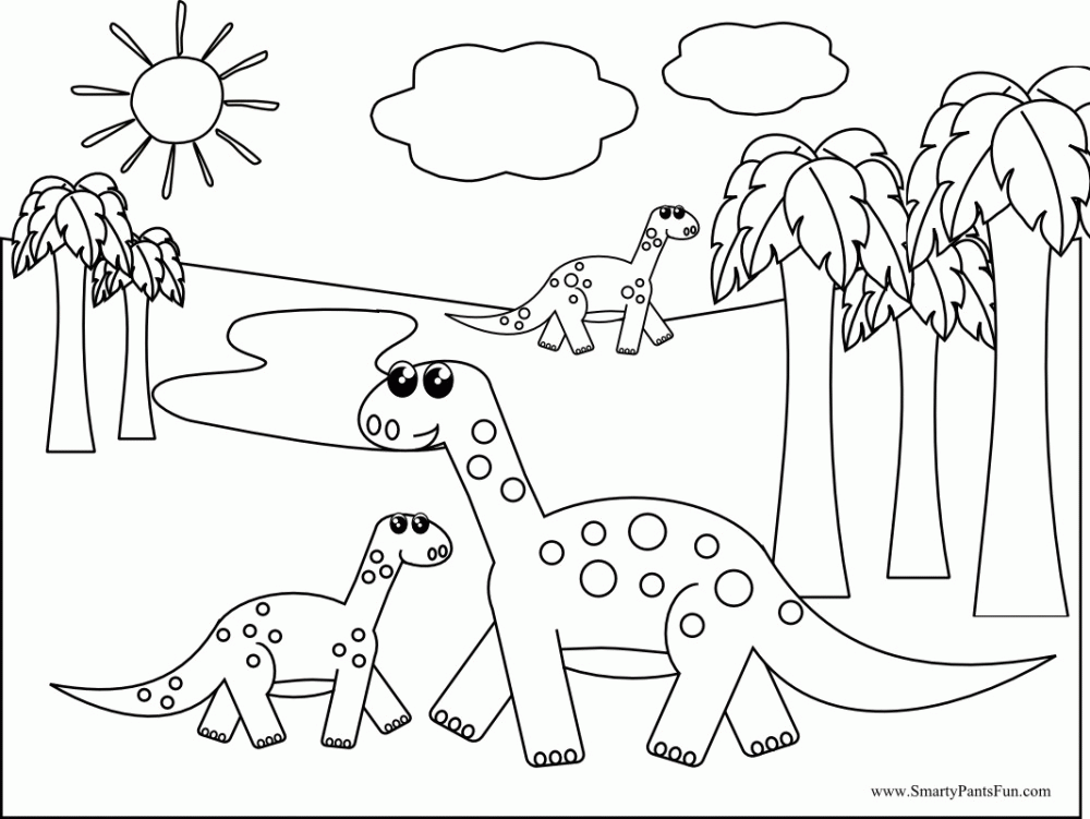 Dinosaur Coloring Pages For Free | Printable Coloring Pages