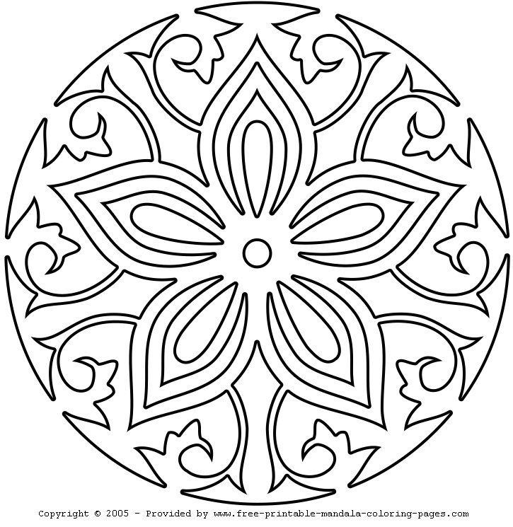 Coloring Pages Of Simple Mandalas Images & Pictures - Becuo