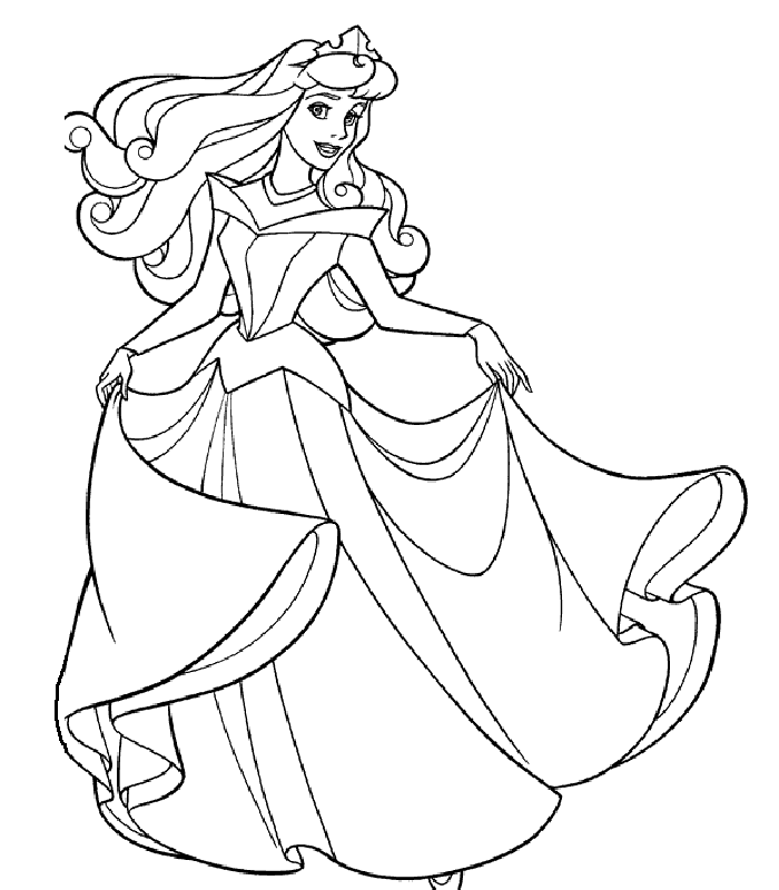 Princess Colouring Pages | Pictxeer