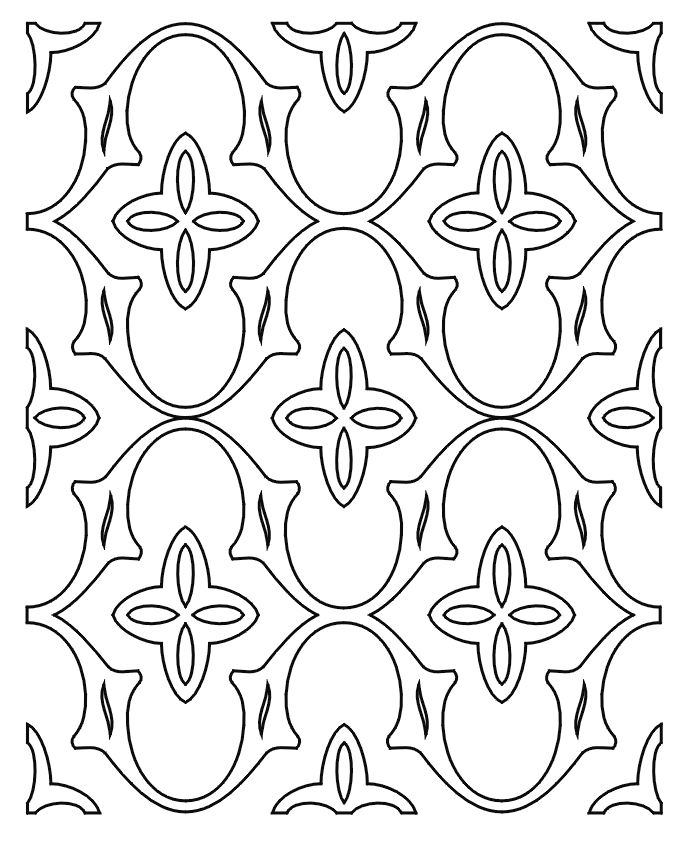 Medieval Coloring Page | Medieval Pattern 2