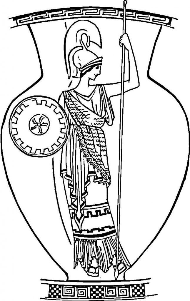Old Roman Vase Ancient Rome Coloring Page - History - Ancient Rome ...