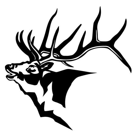 Moose Head Decal - Sticker Stuck