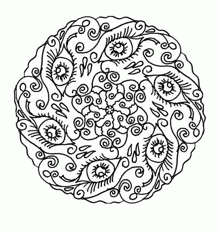 Brain Design Coloring Pages - Coloring Pages For All Ages